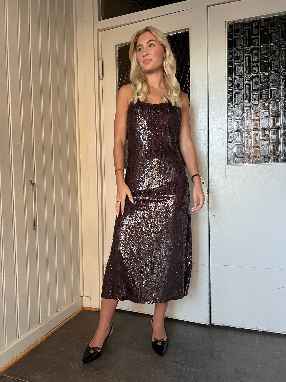 Agatielle-M Lisea Dress Chocolate Martini