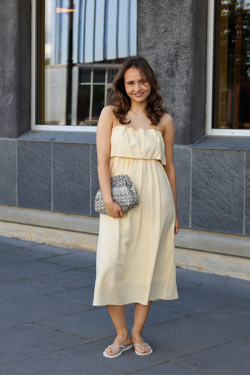 Aie Dress Alabaster Gleam