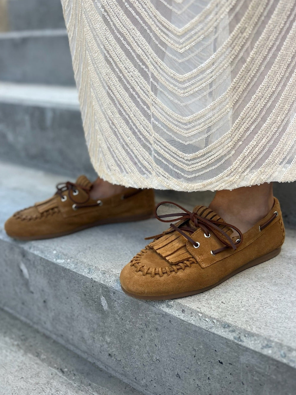 Magda Tan Suede