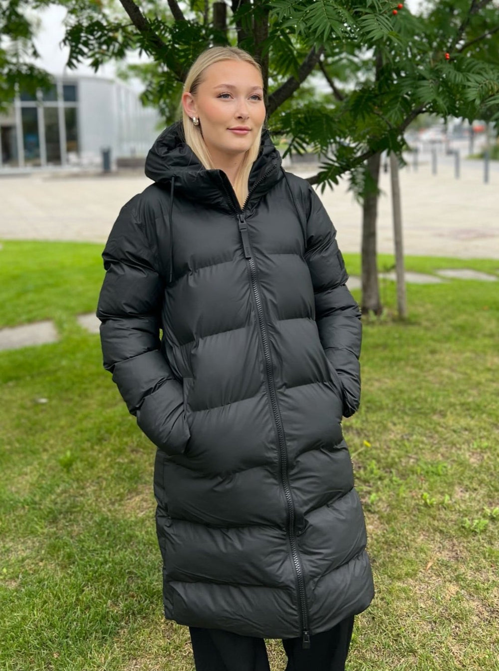 Alta Long Puffer Jacket W3T4 Black