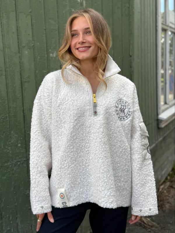 Nini Half Zip White