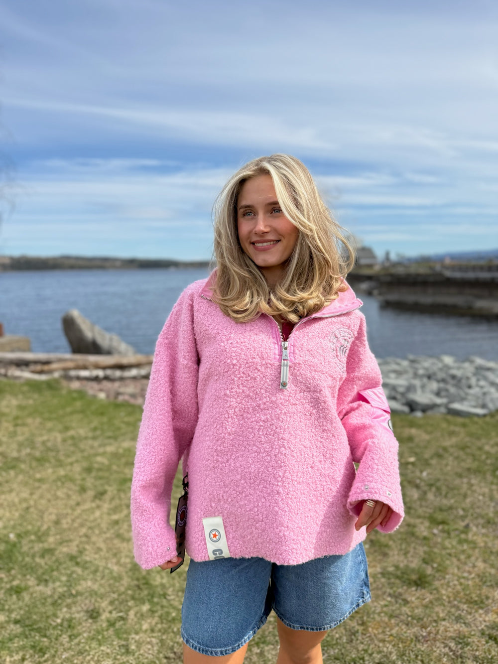 Nini Half Zip Pink