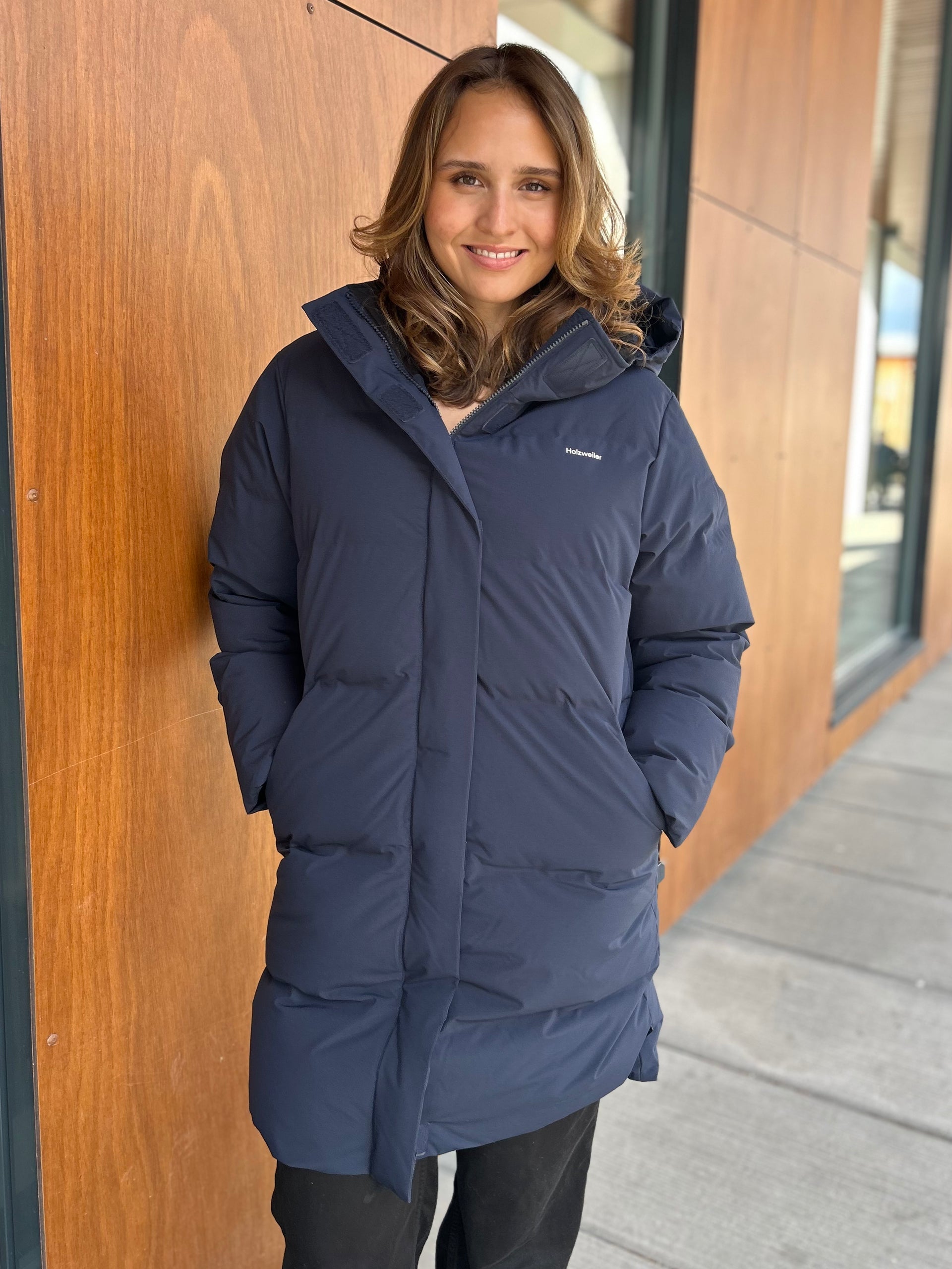 Dk.Navy ナイロンジャケット L Loen Down Jacket Dk. Navy – hvit tråd