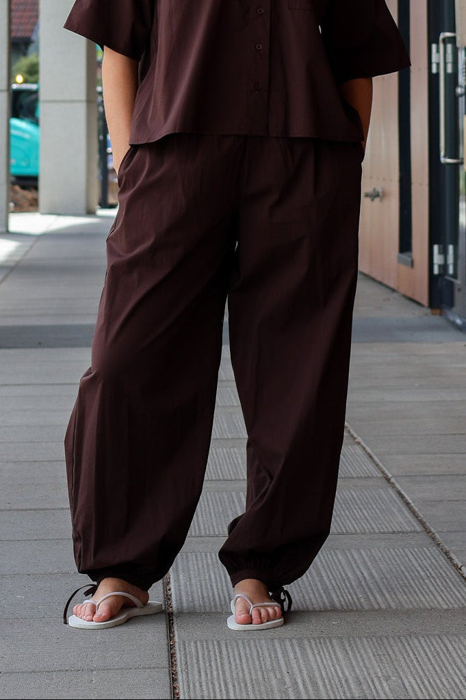 Otilia Pants Dark Brown