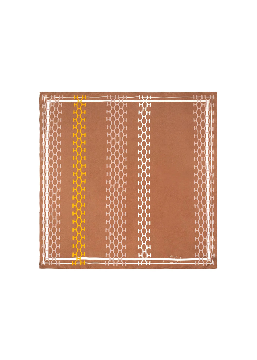 ISADORA Silk Scarf Small Mocha Mousse