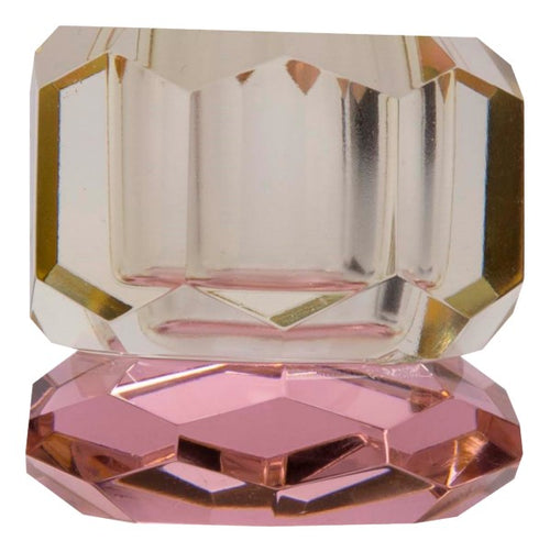 Crystal Holder - Butter/Pink - 4,5x4,5x5 cm