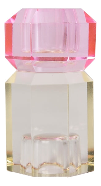 C'est Bon Crystal Holder - Baby Pink/Mint - 10x6 cm - hvittrad.no