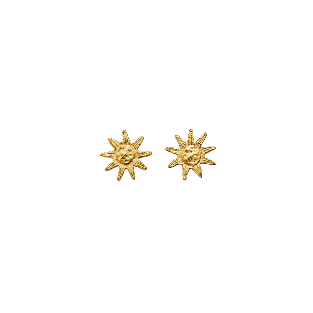 June Earrings Gold Plated Silver