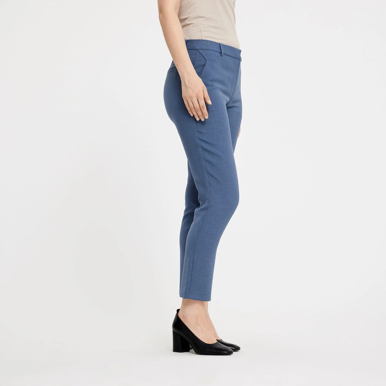 Five Units KylieFV Crop 085 Blue Mist Melange - hvittrad.no