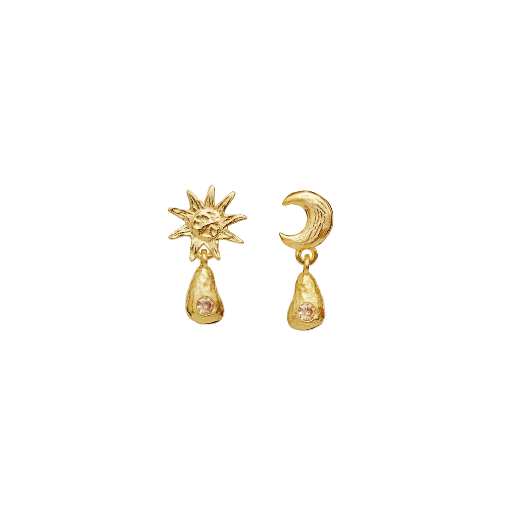 Lainy Earrings Gold Plated Silver
