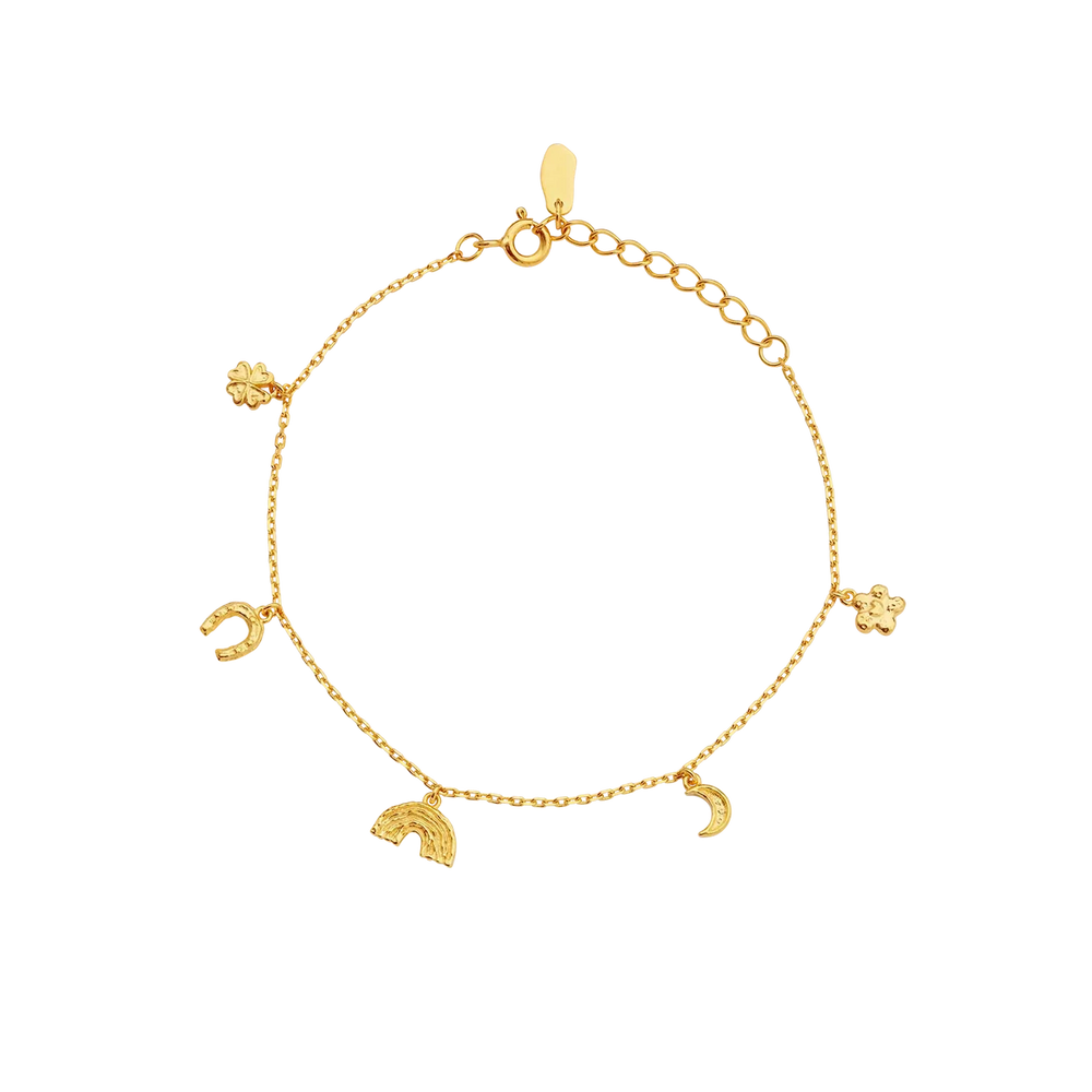 Lucky Charm Bracelet Gold