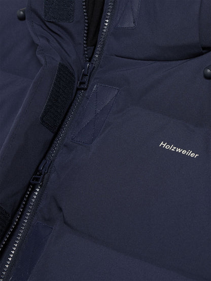 Holzweiler Besseggen Down Jacket Navy - hvittrad.no