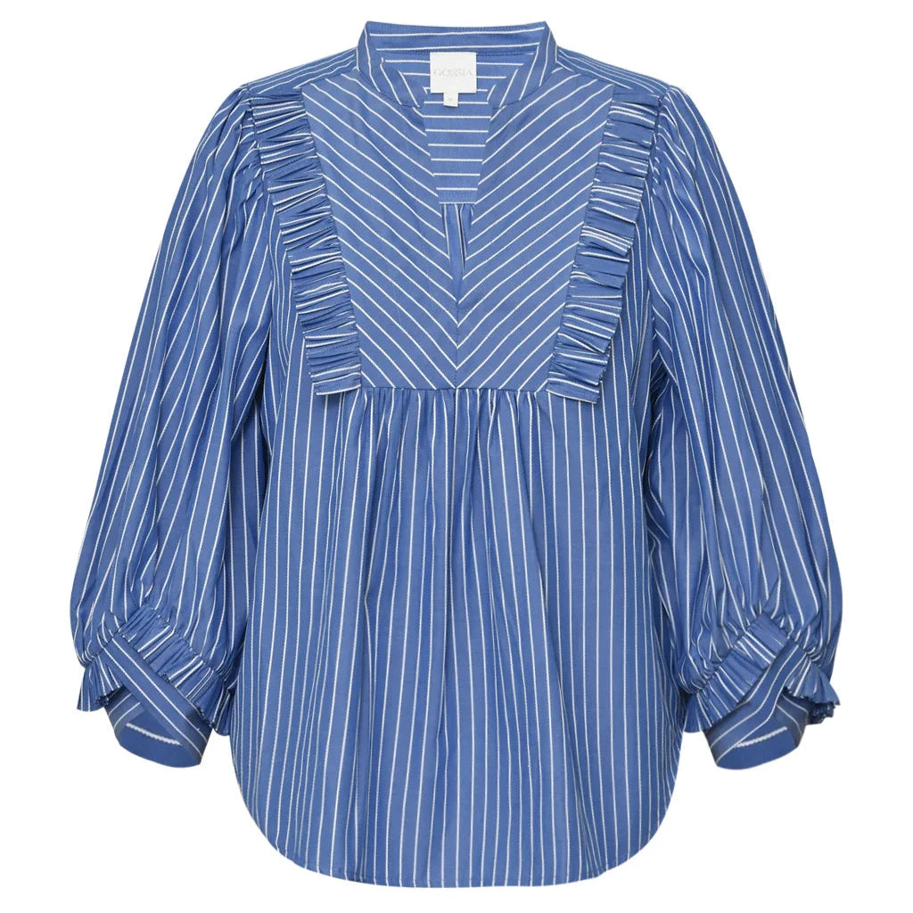 Gossia MeeGO Sia Blouse Blue Stripes - hvittrad.no