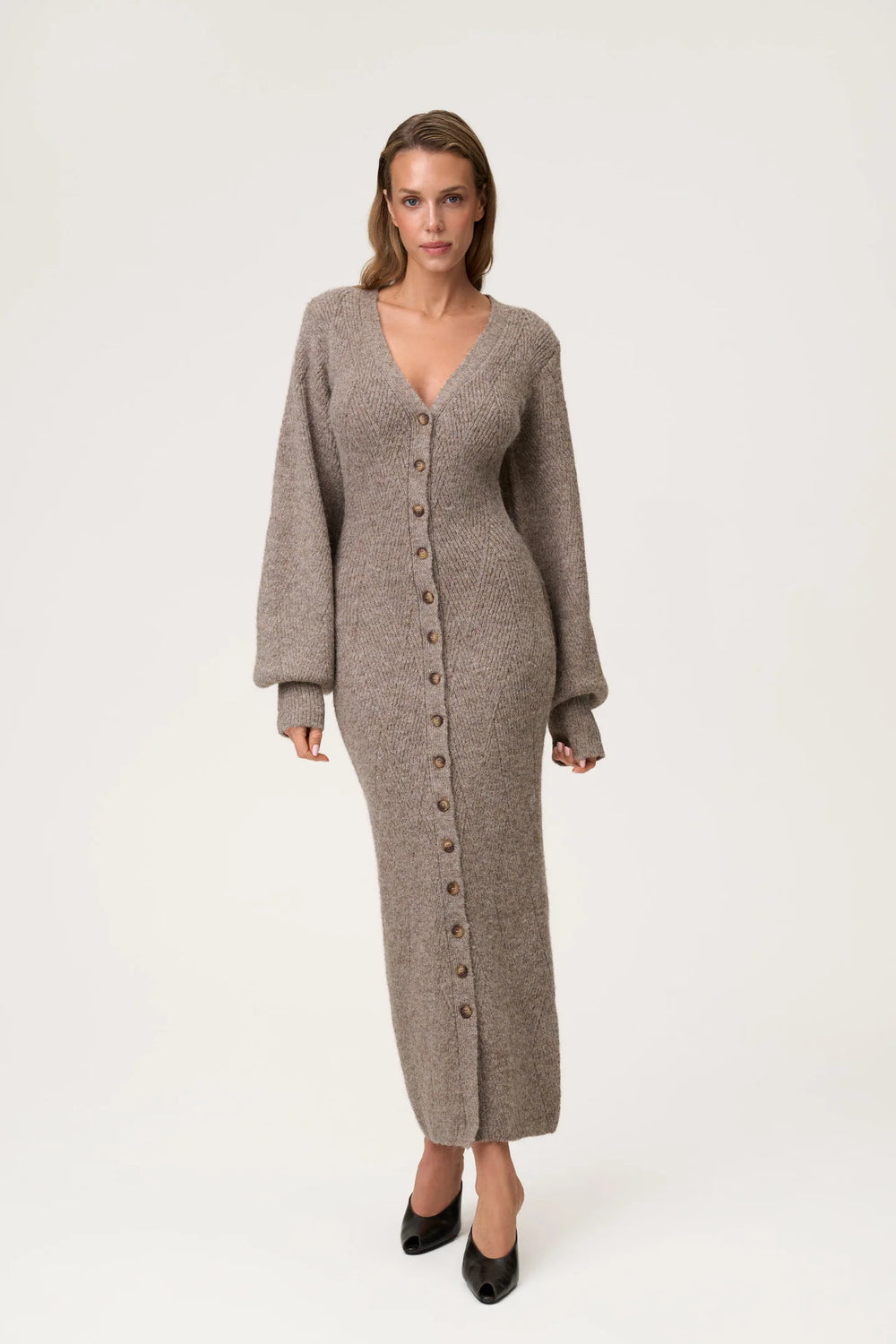 Montana Dress Greige Melange