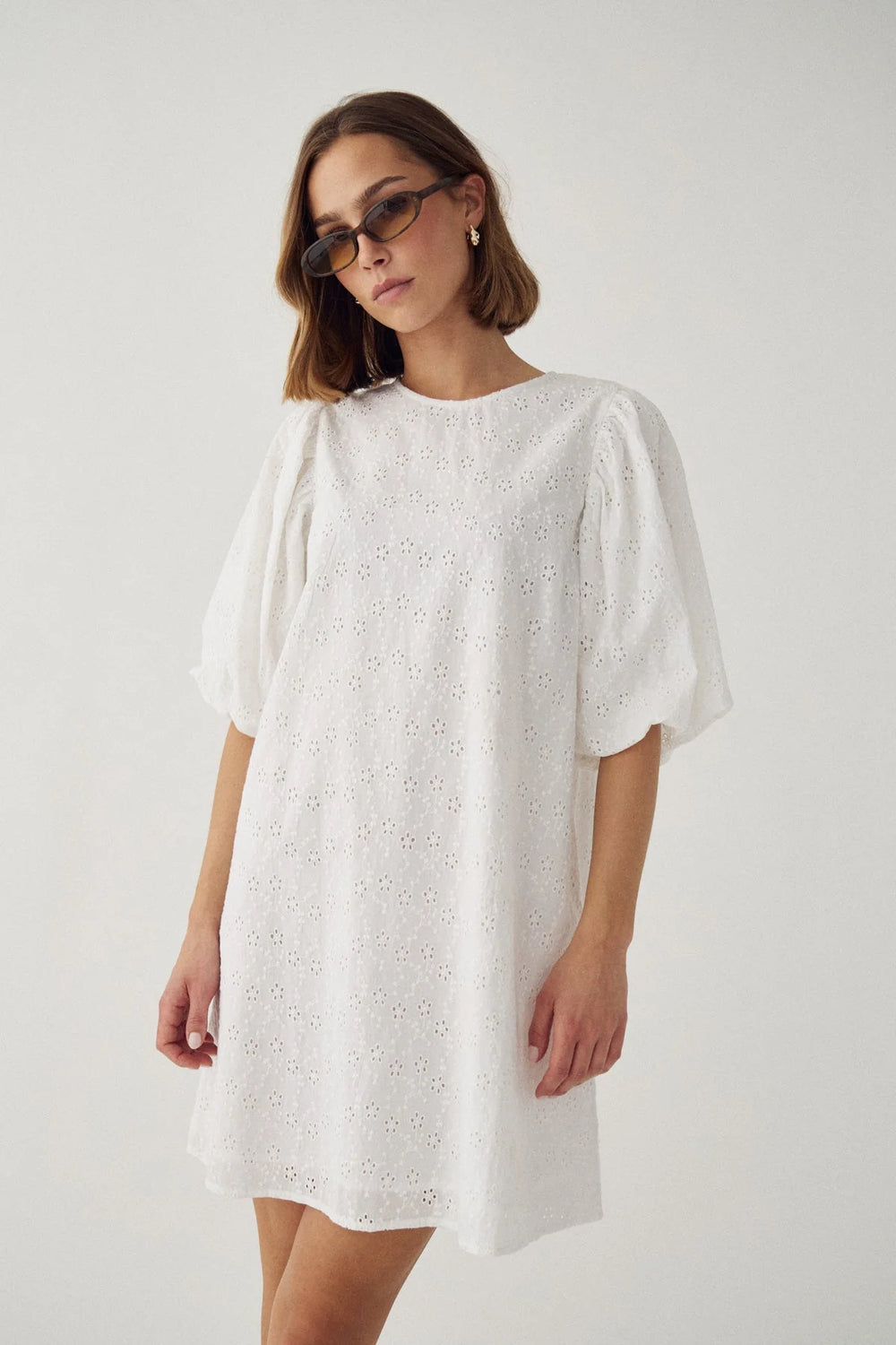 N-Pastis Short Dress White