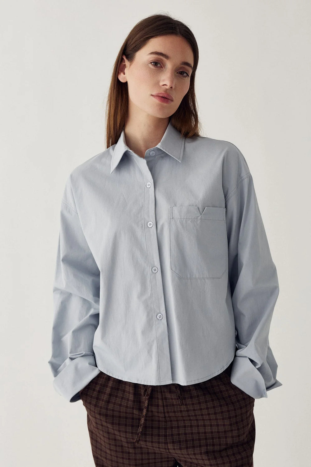 N-Marlon C Shirt Dusty Blue