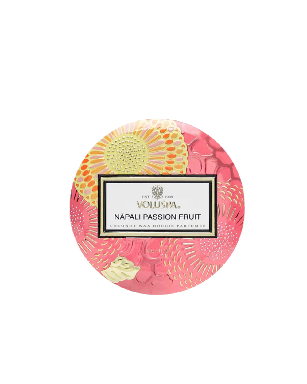 Mini Tin Candle 25T Napoli Passion Fruits