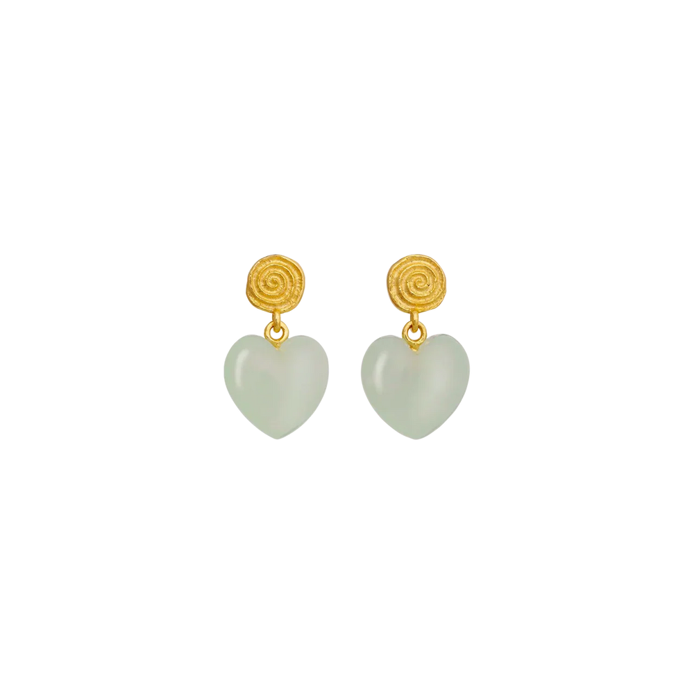 Penny Petite Moss Green Earrings