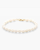 Philippa Studios Perle Petite Armbånd Gold - hvittrad.no