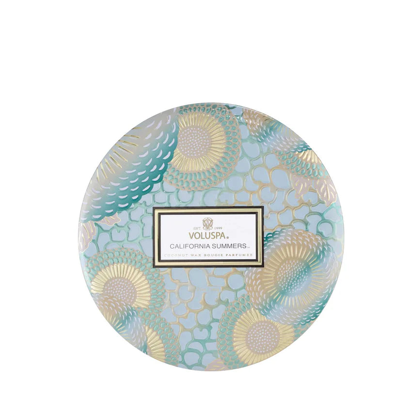 3-Wick Tin Candle - California Summers 340g