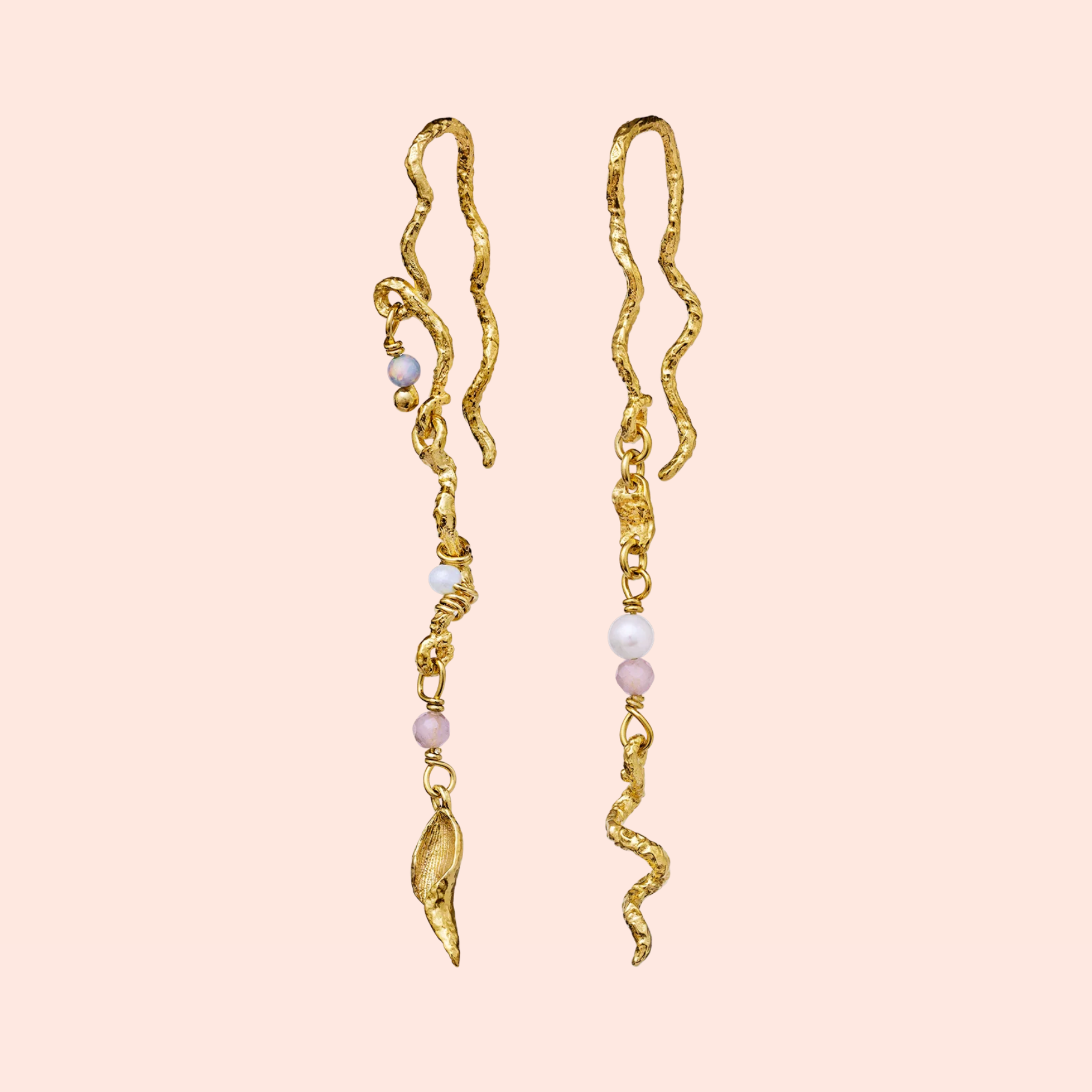 Maanesten Elisa Earrings - hvittrad.no