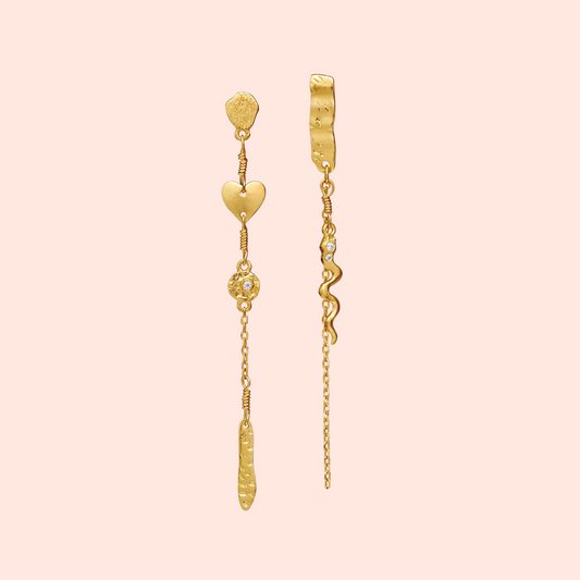 Maanesten Delfine Earrings - hvittrad.no