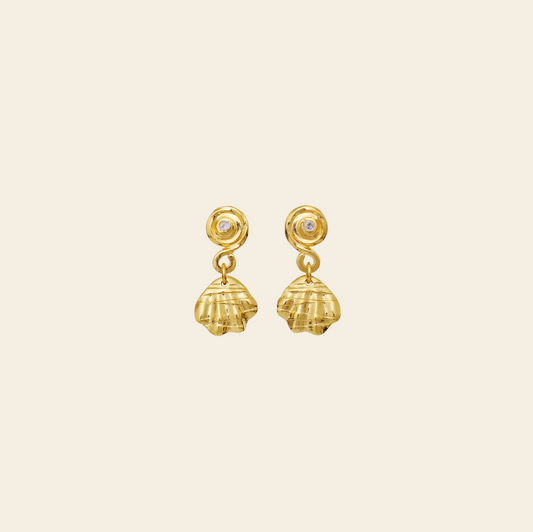 Maanesten Conca Earrings Gold - hvittrad.no