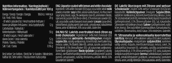 Lakrids by Bülow Læmon Regular 295g - hvittrad.no