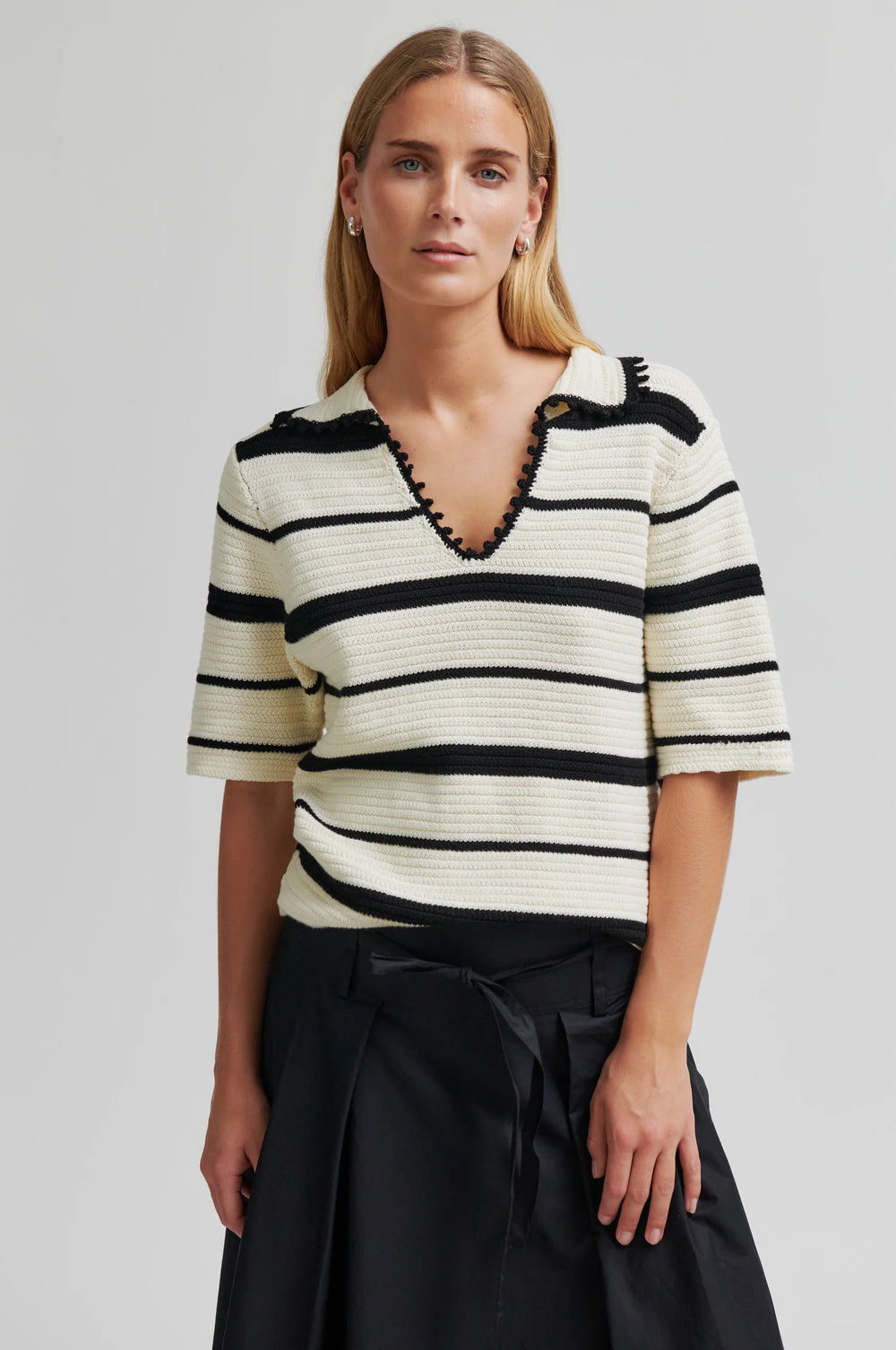 Susi Knit Collar Eggnog