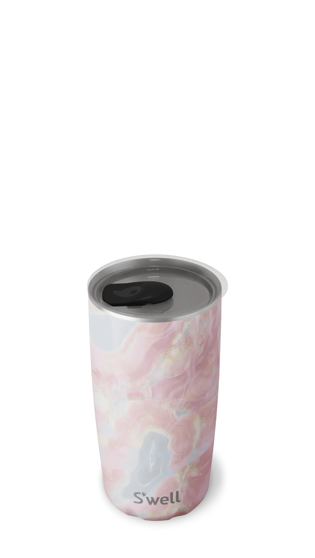 Geode Rose Tumbler with Lid 18oz