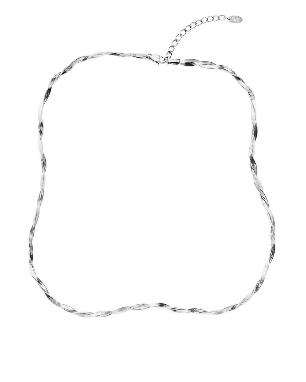 Twisted Bone Chain Silver