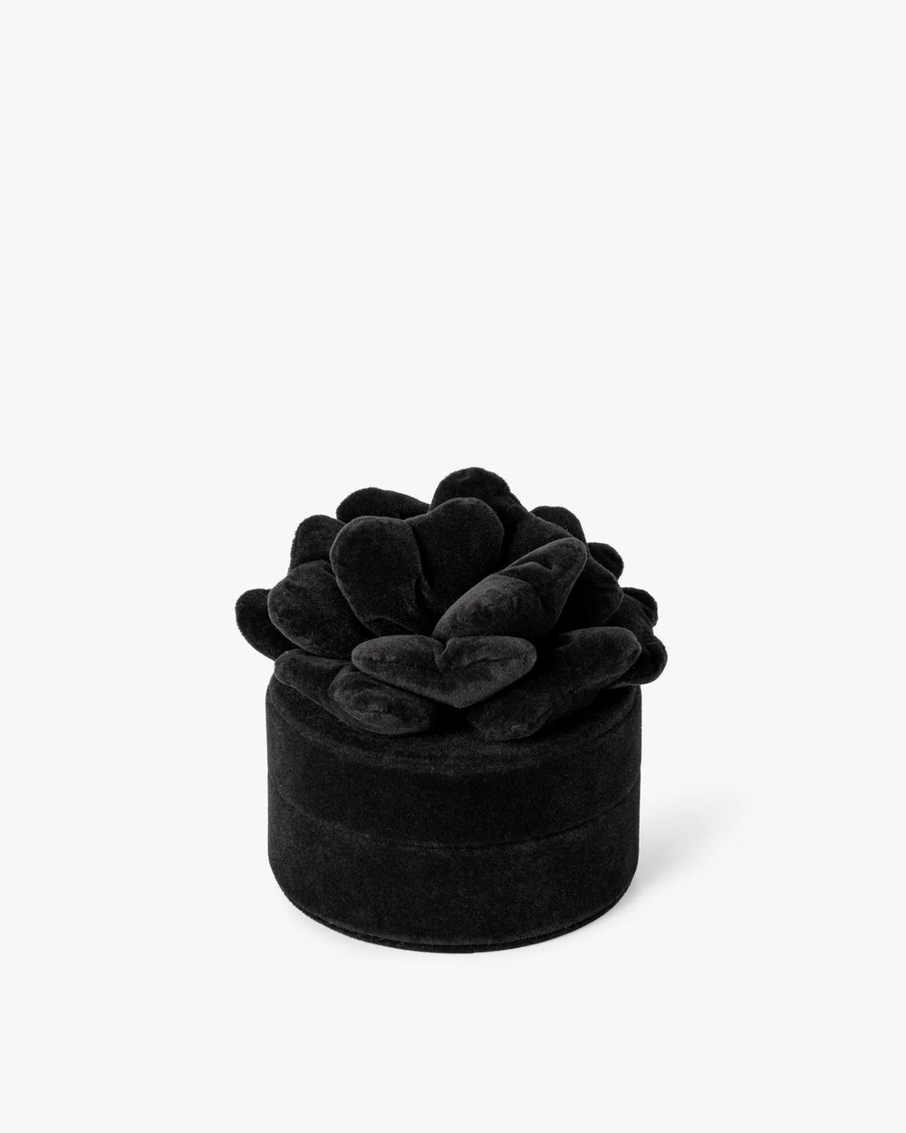 Day Velvet Flower Jewelry Round Black