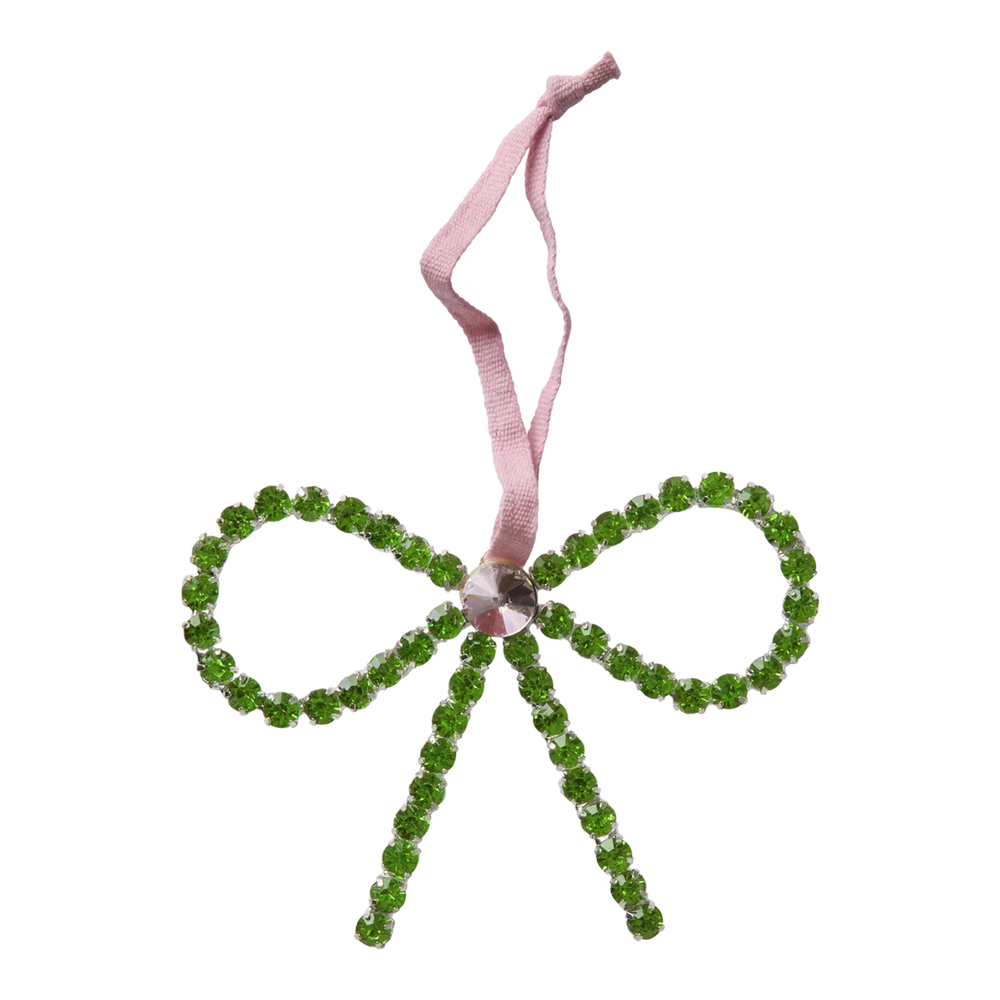 Christmas Gem Stone Ornament Green