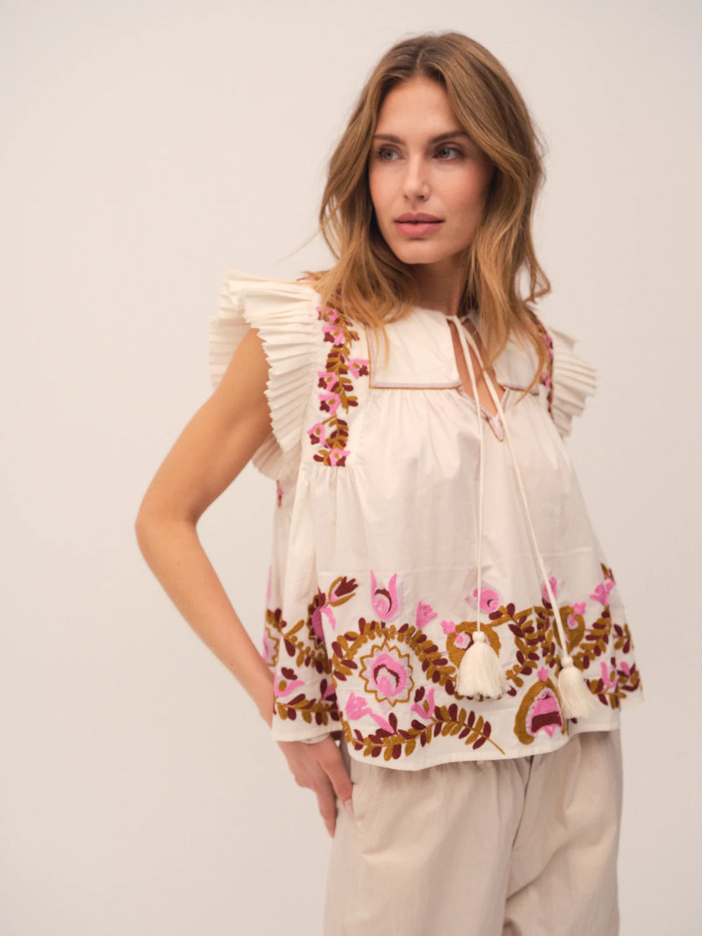ZarinaGO Blouse Off-White