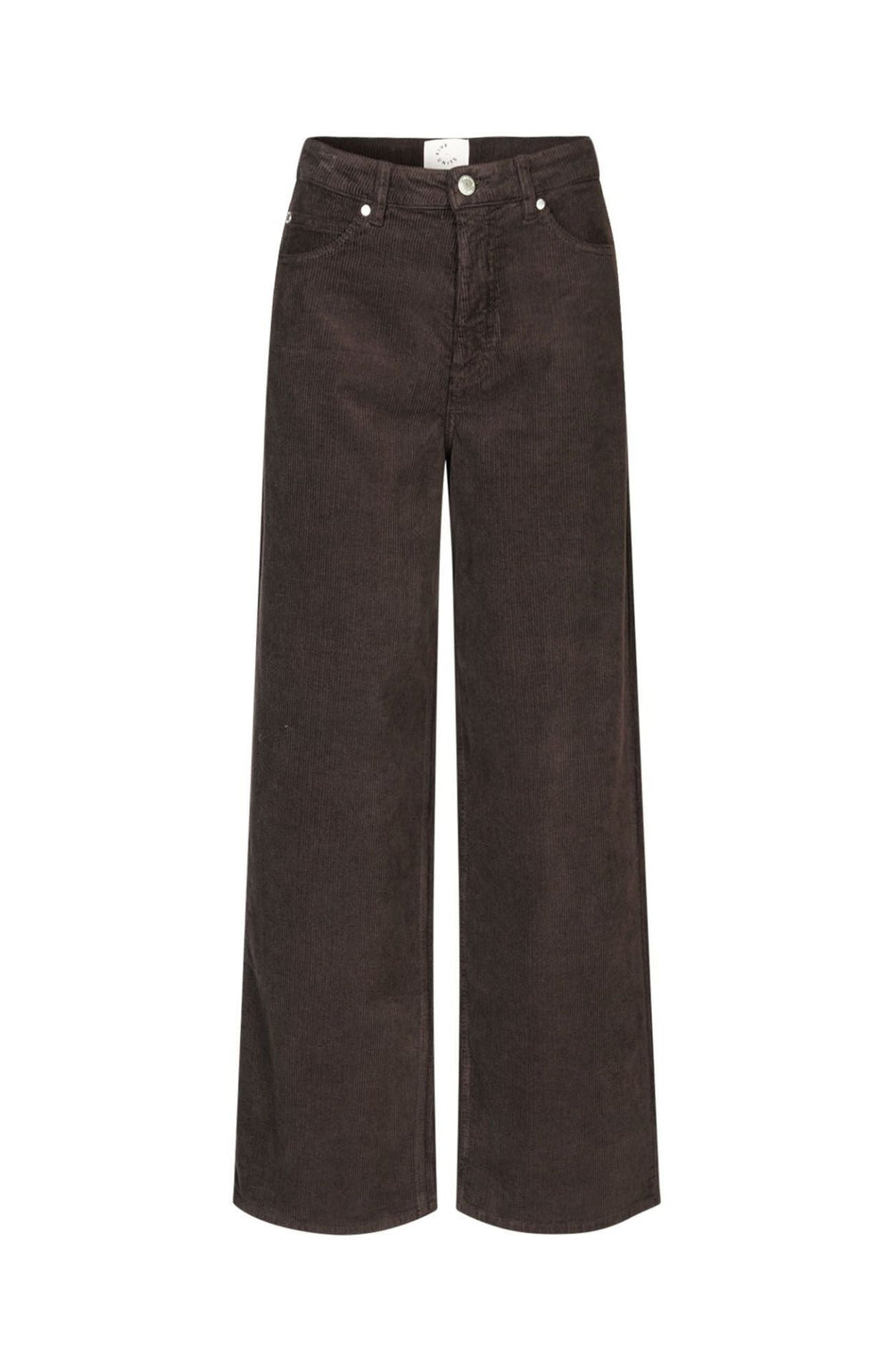 AbbyFV 393 Dark Coffee Corduroy Long