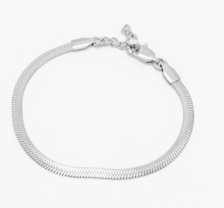 Bone Bracelet Silver