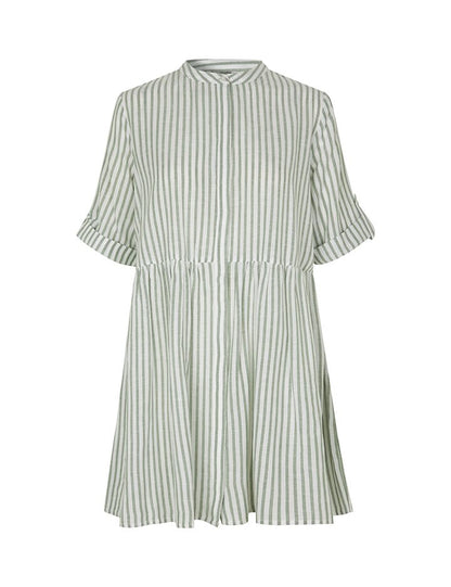 Albana Dress Dayana Hedge Green Stripe