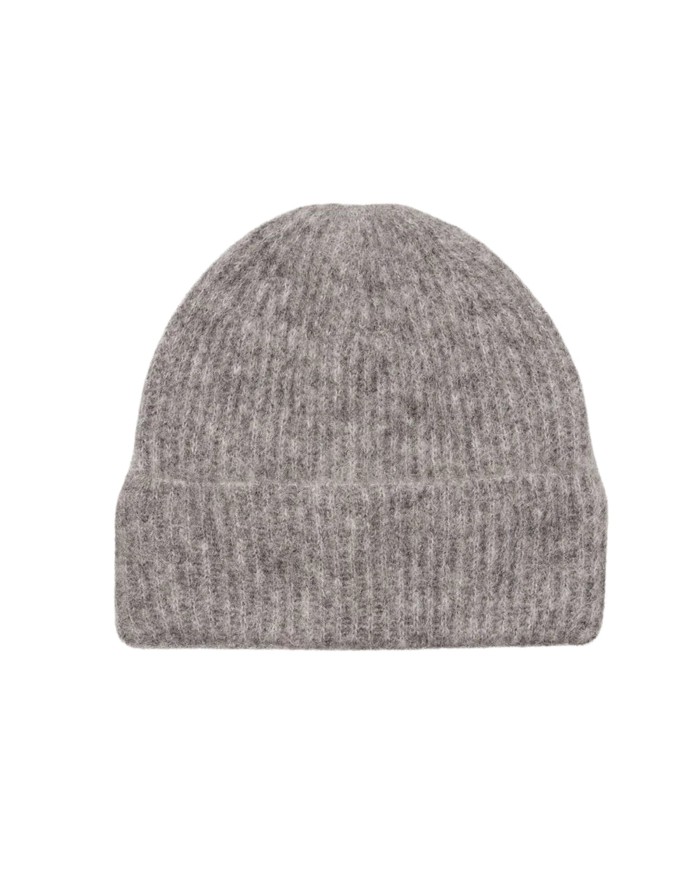 Alpaca Wool Beanie Grey Melange