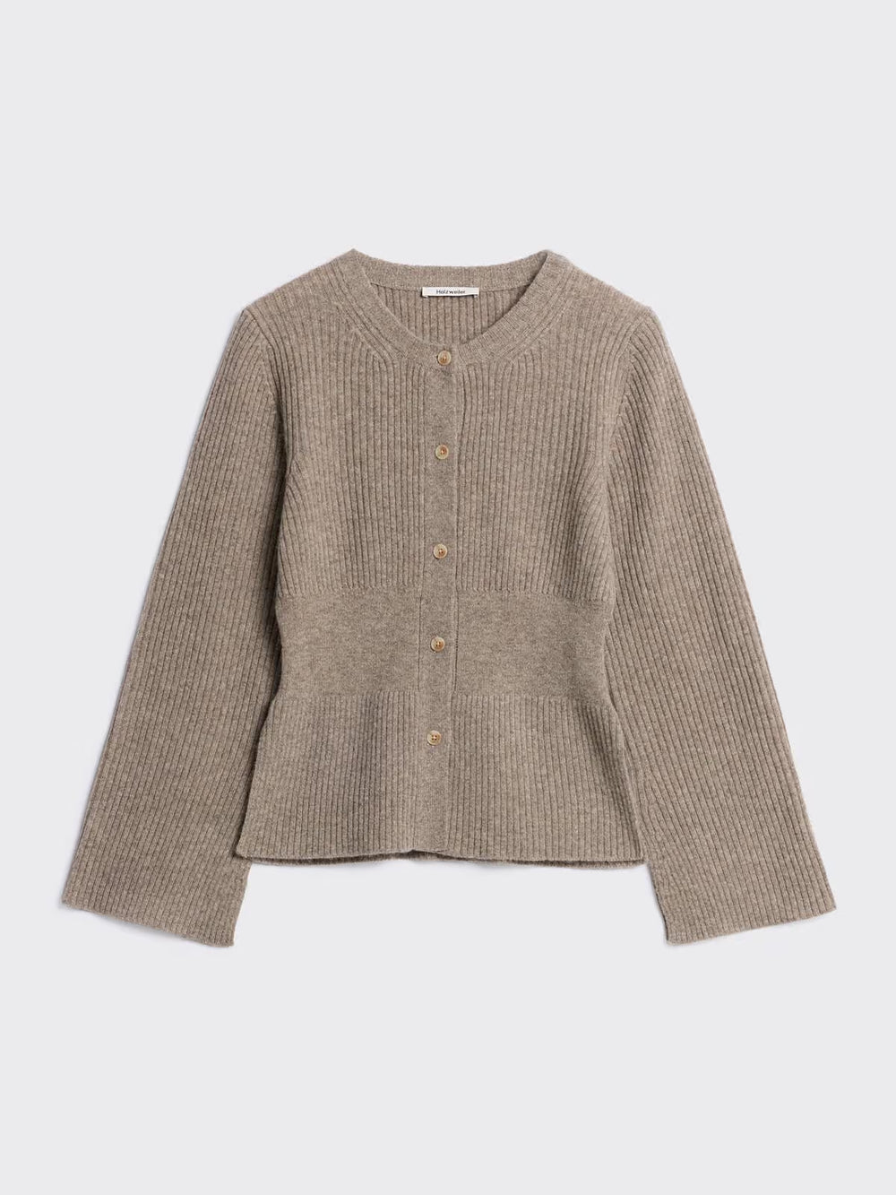 Amara Fitted Cardigan Taupe