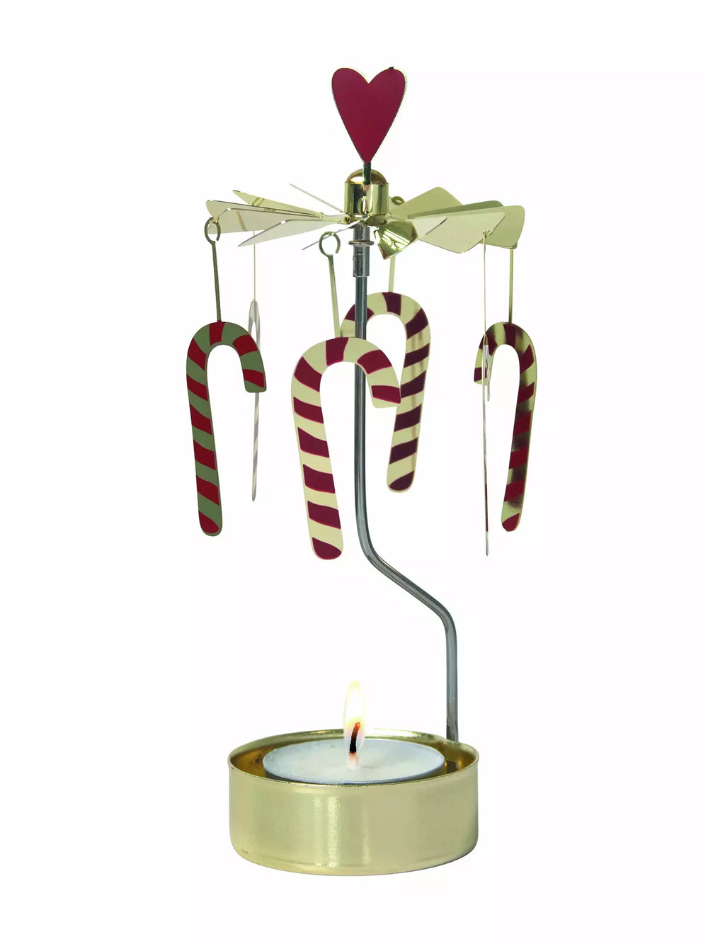 Angel Chime Candy Cane Gold