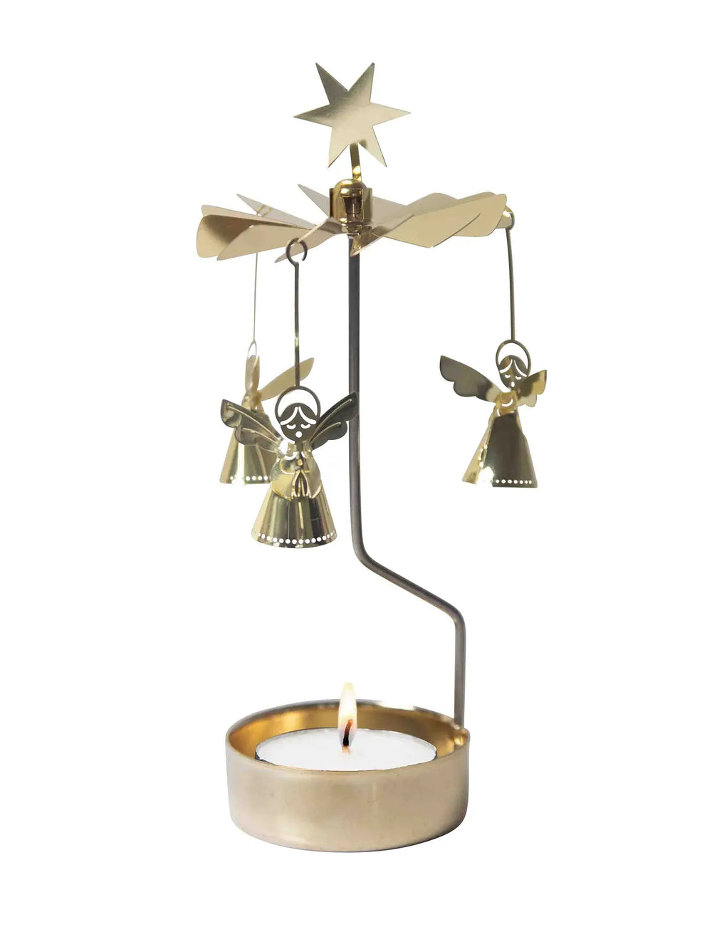 Angel Chime Singing Angel Gold