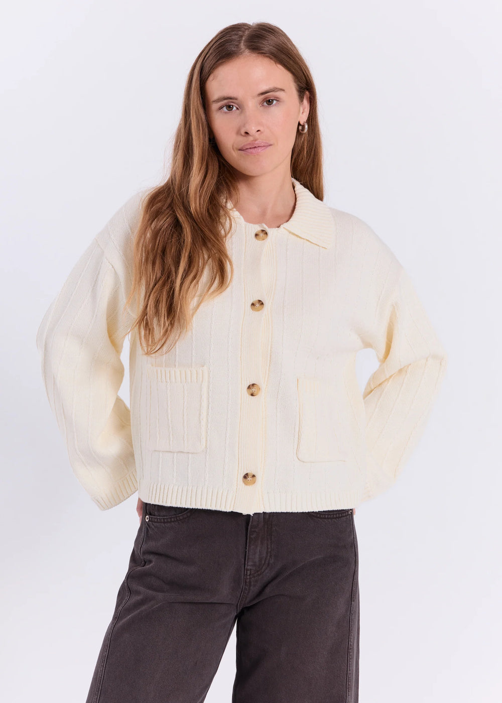 Anja Knit Cardigan Off-White