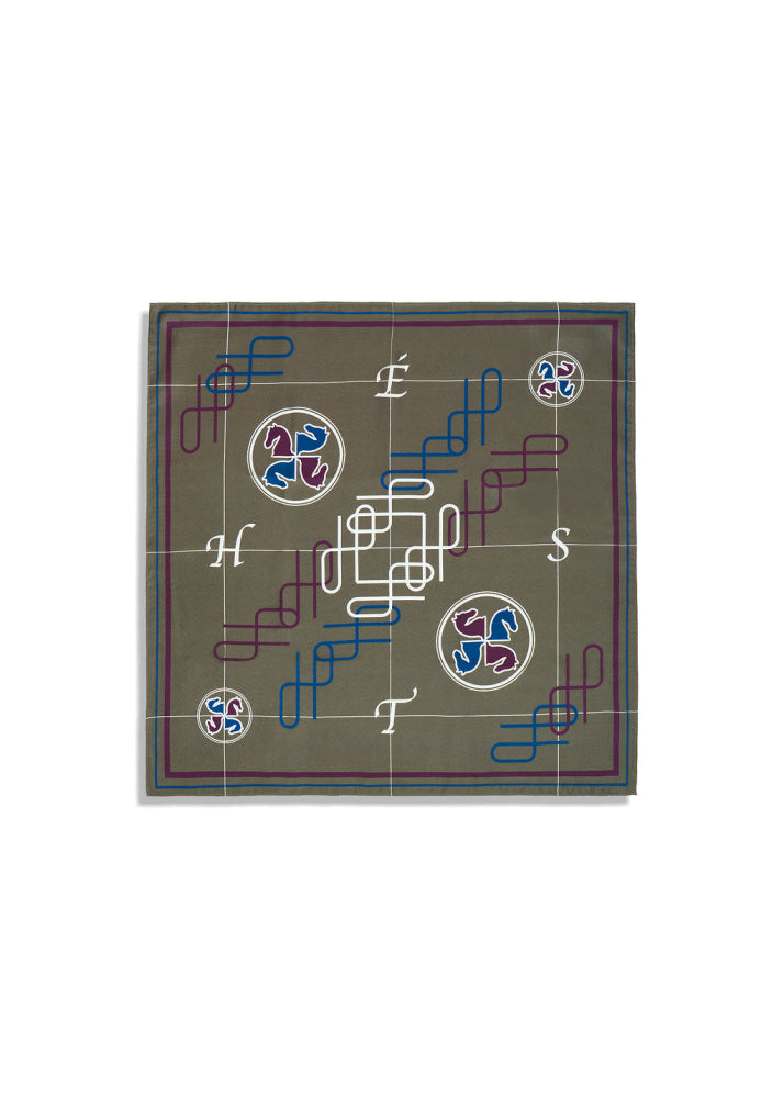 Annie Silk Scarf Small Sea Turtle