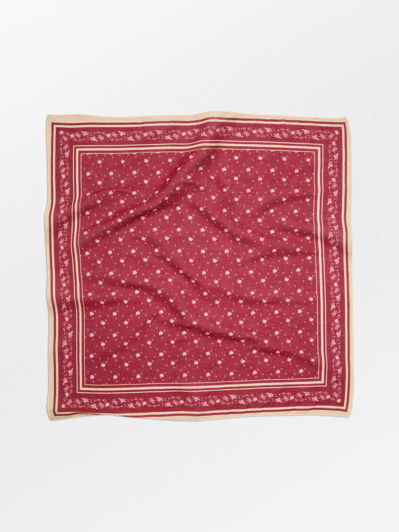 Fleur Cotta Scarf Tibetan Red