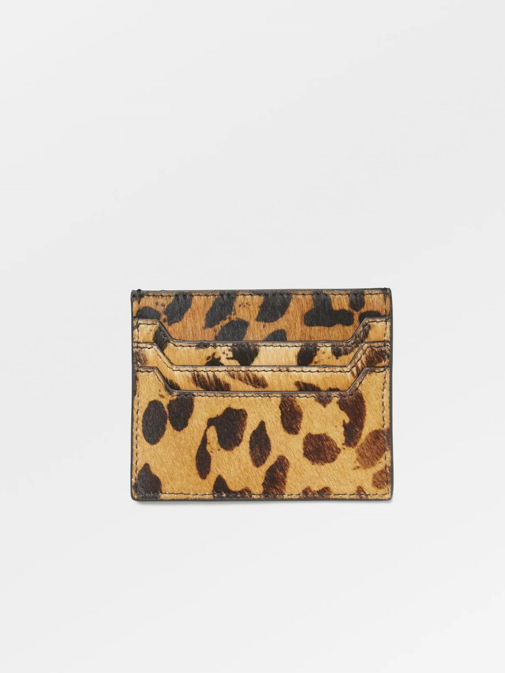 Leopa Leather Card Holder Black