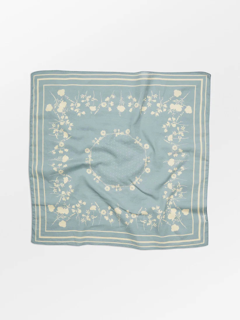 Vilde Cotta Scarf Silver Blue
