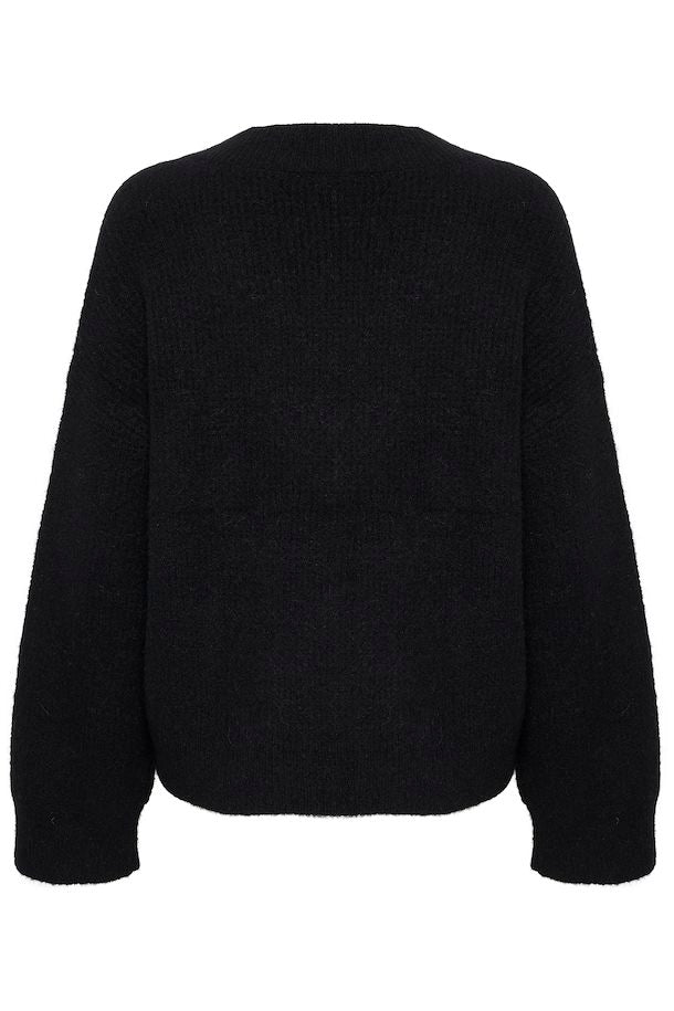 Gestuz AlphaGZ V-Neck Black - hvittrad.no
