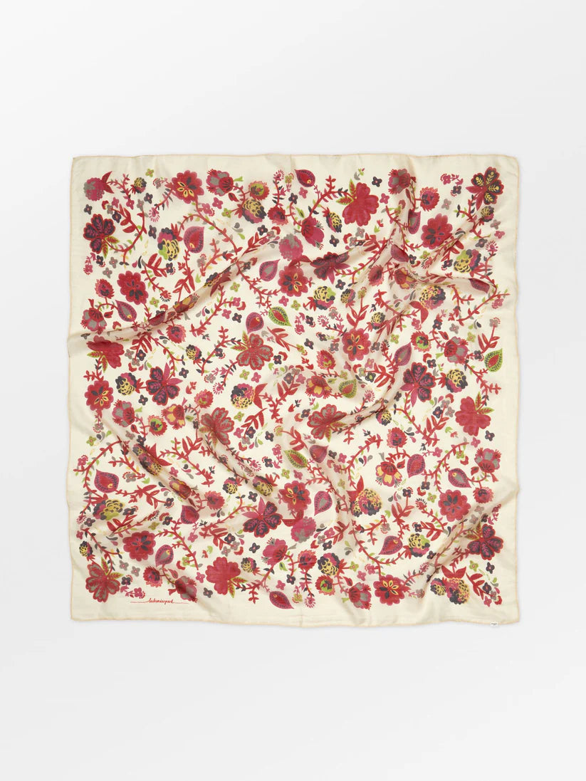 Bromflora Tabby Sia  Scarf Birch White
