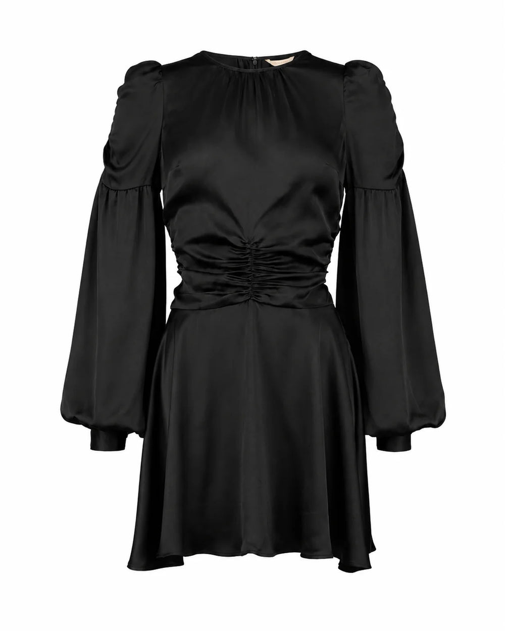 Satin Mini Dress Black