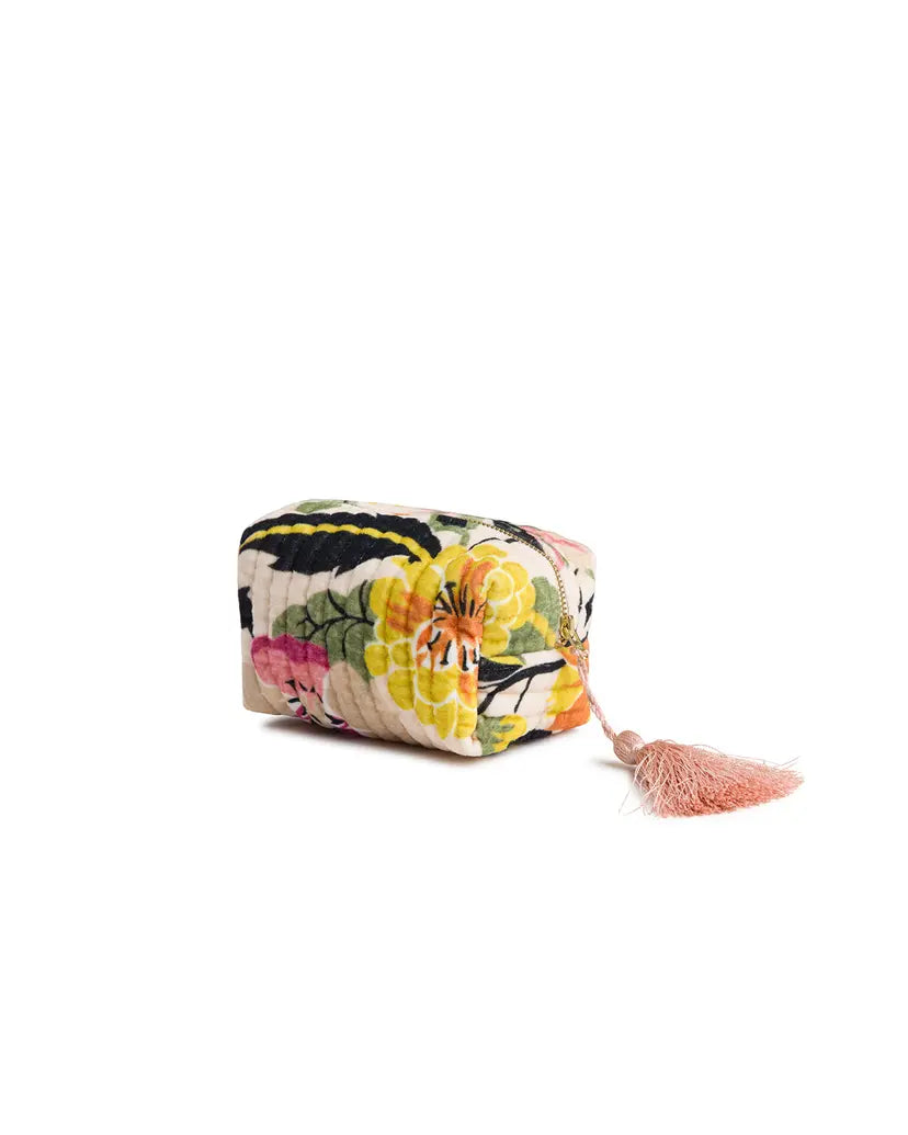 Makeup Bag Velvet Blooming